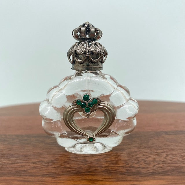 Vintage Czech Glass Perfume Bottle
