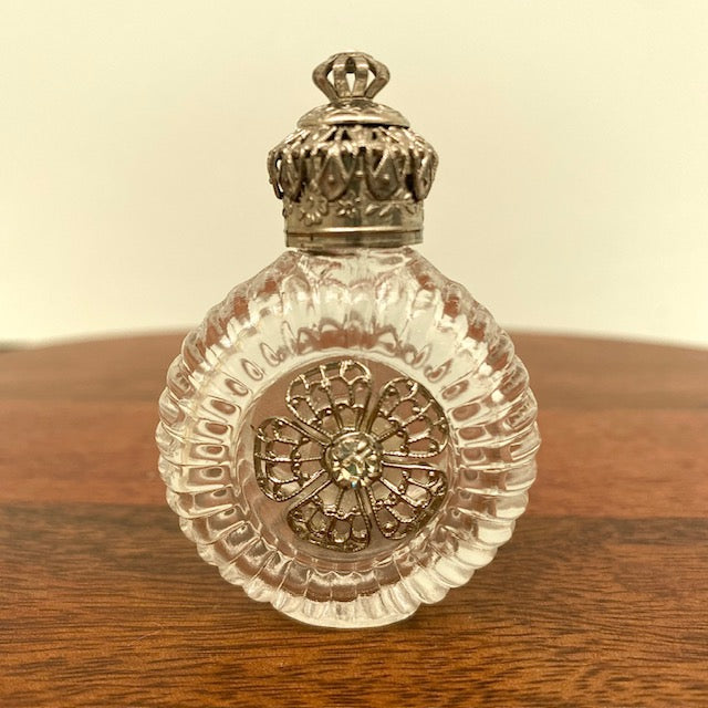 Vintage Czech Glass Perfume Bottle