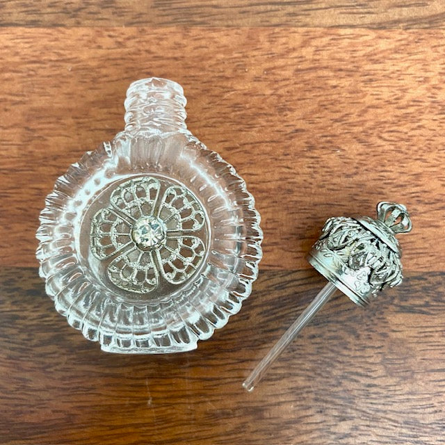 Vintage Czech Glass Perfume Bottle