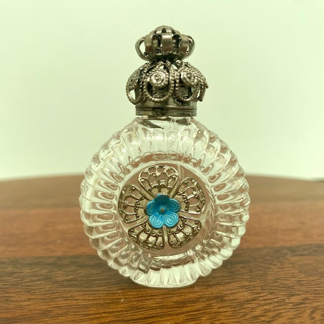 Vintage Czech Glass Perfume Bottle