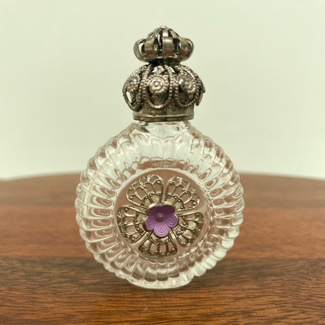 Vintage Czech Glass Perfume Bottle At home in the country