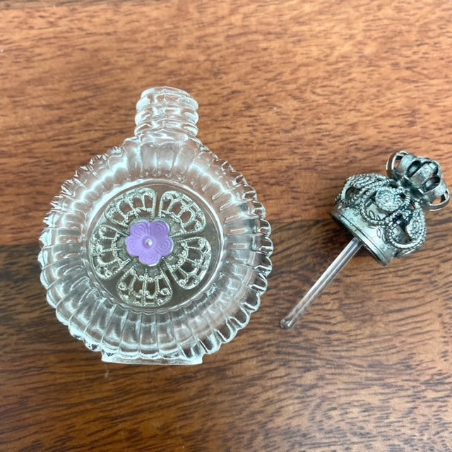 Vintage Czech Glass Perfume Bottle