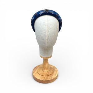 The Royal Blue & Gold Bee Headband