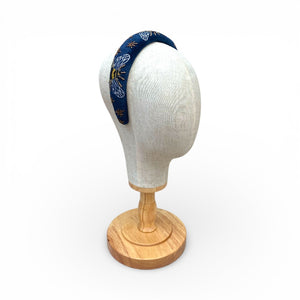 The Royal Blue & Gold Bee Headband