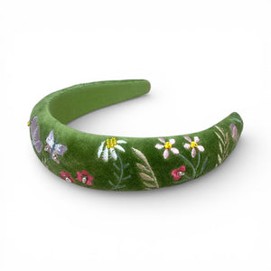 The Apple Green with Butterflies Headband