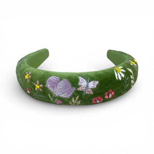 The Apple Green with Butterflies Headband