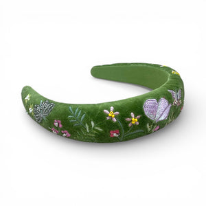 The Apple Green with Butterflies Headband