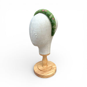 The Apple Green with Butterflies Headband
