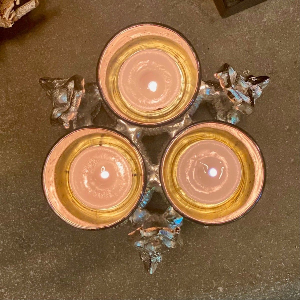 Three Stags T Light Holder