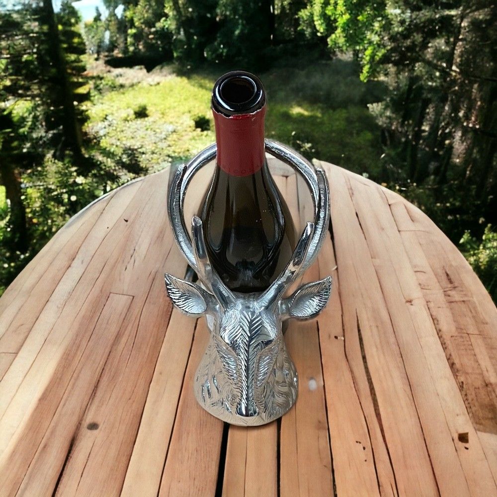 Stag Head Wine Bottle Holder