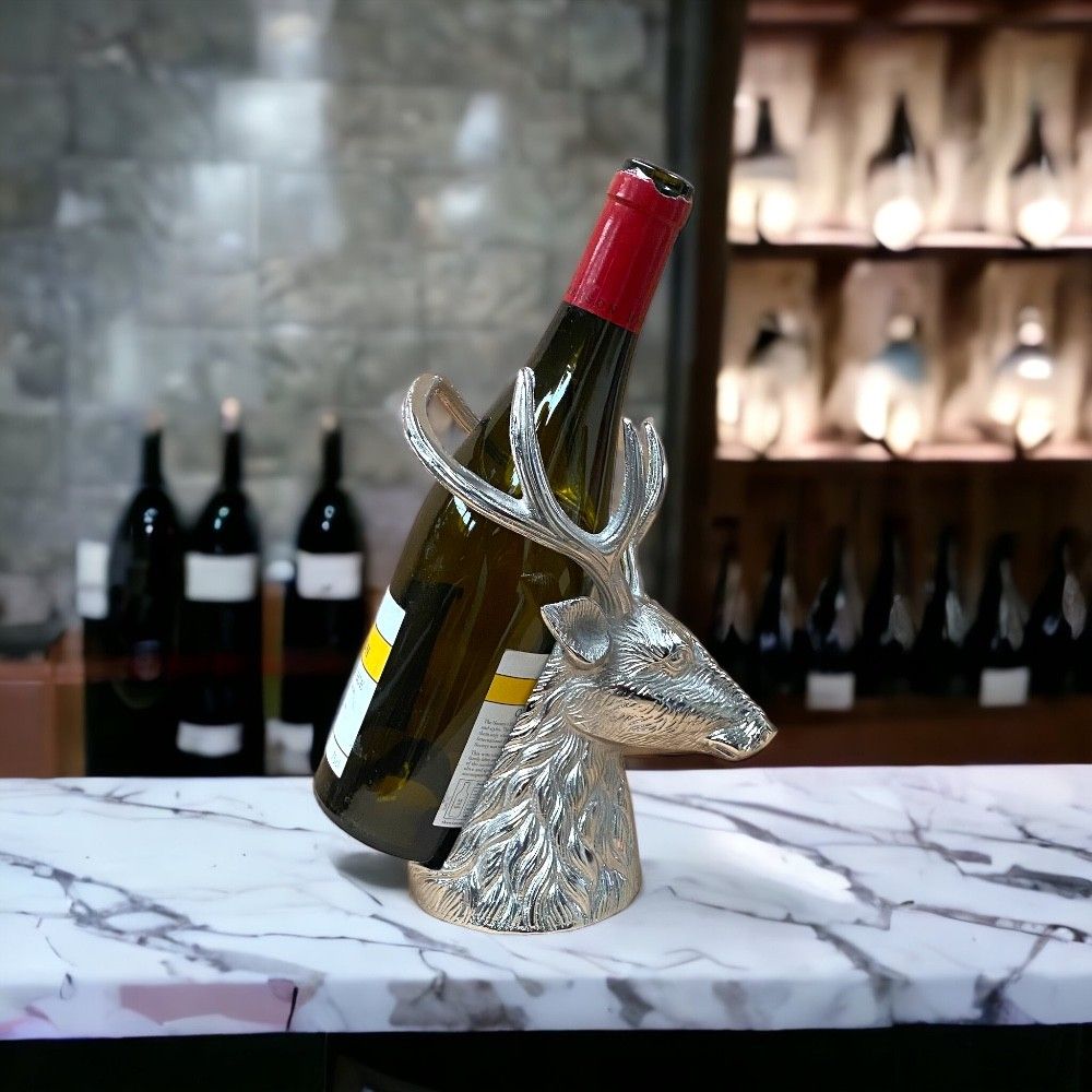 Stag Head Wine Bottle Holder
