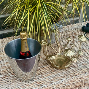 The Gold Mushrooms and Steel Ice Bucket