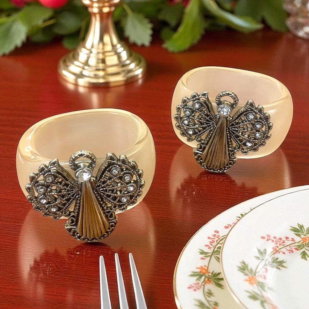 A pair of Angel Napkin Rings