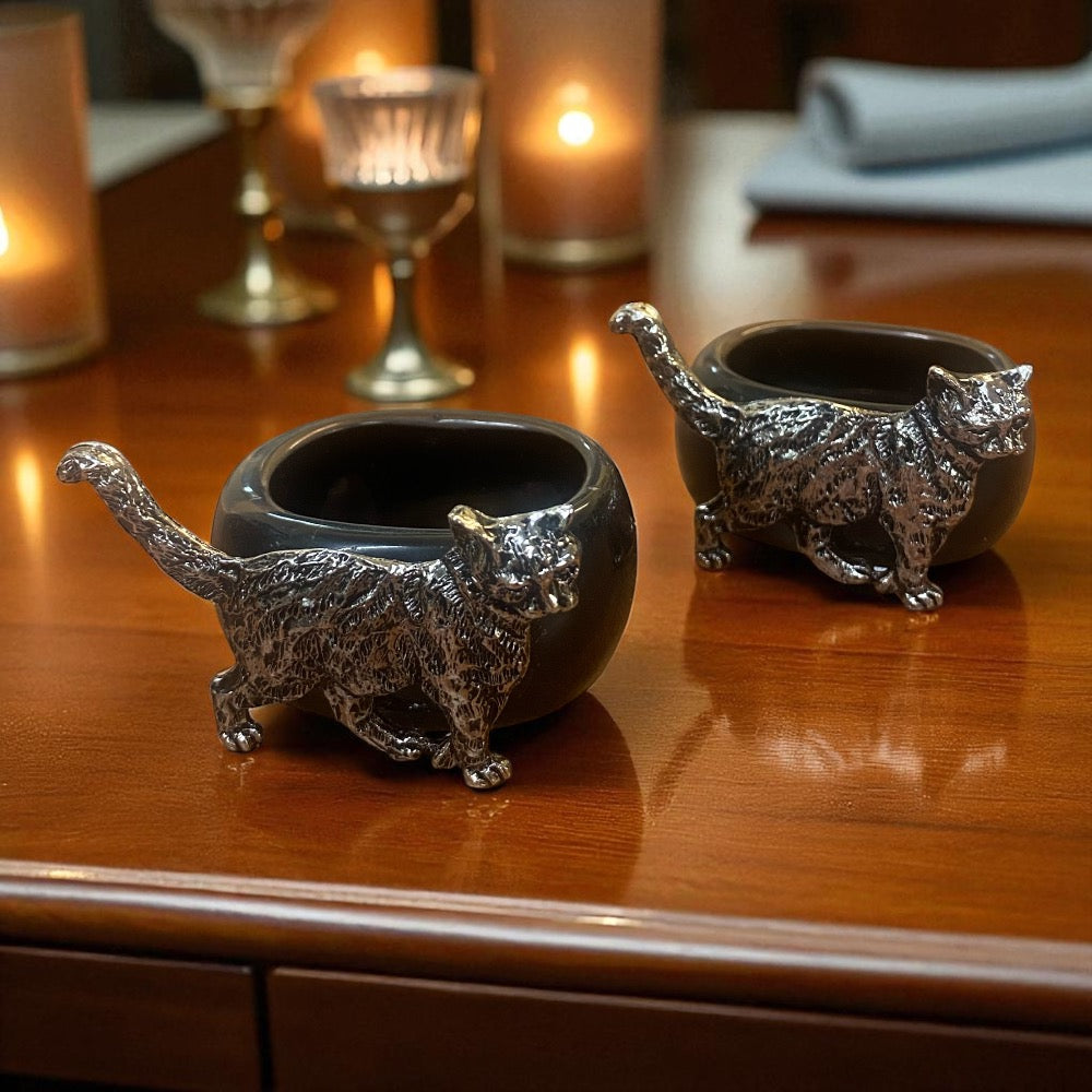 A pair of Cat Napkin Rings