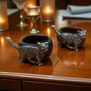 A pair of Cat Napkin Rings