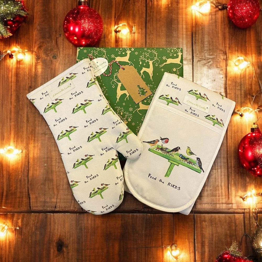 FREE Gift ~ For orders over £35 ~ Feed the Birds Oven Gloves Set