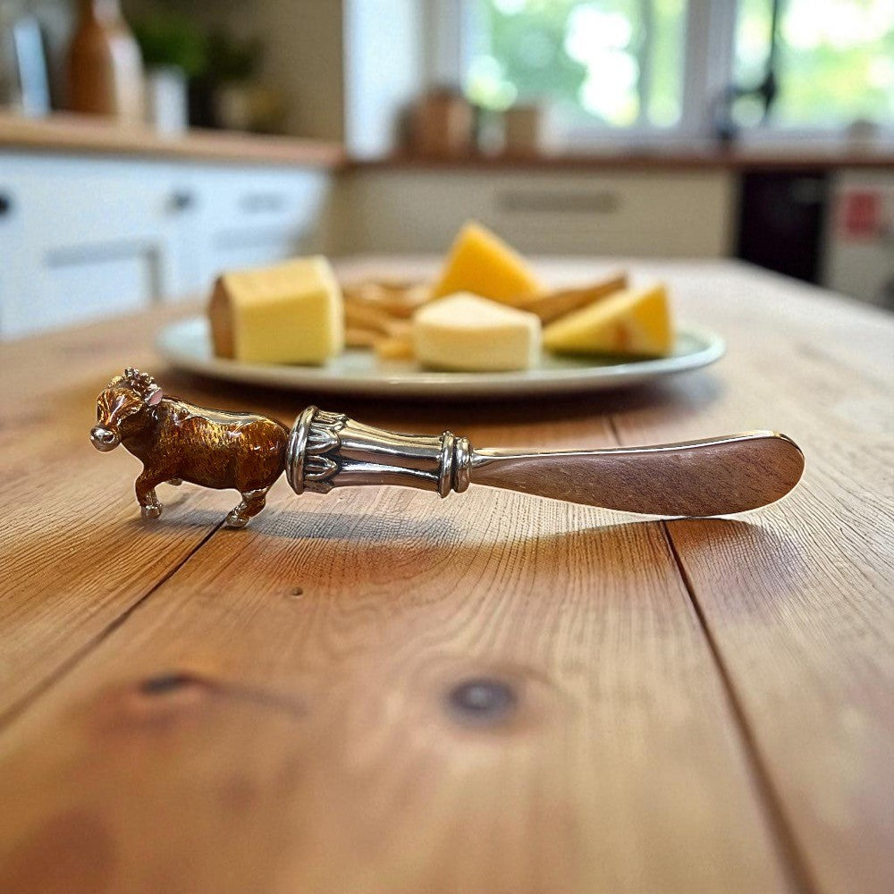 Pasteten-/Butterstreuer mit Muschelgriff