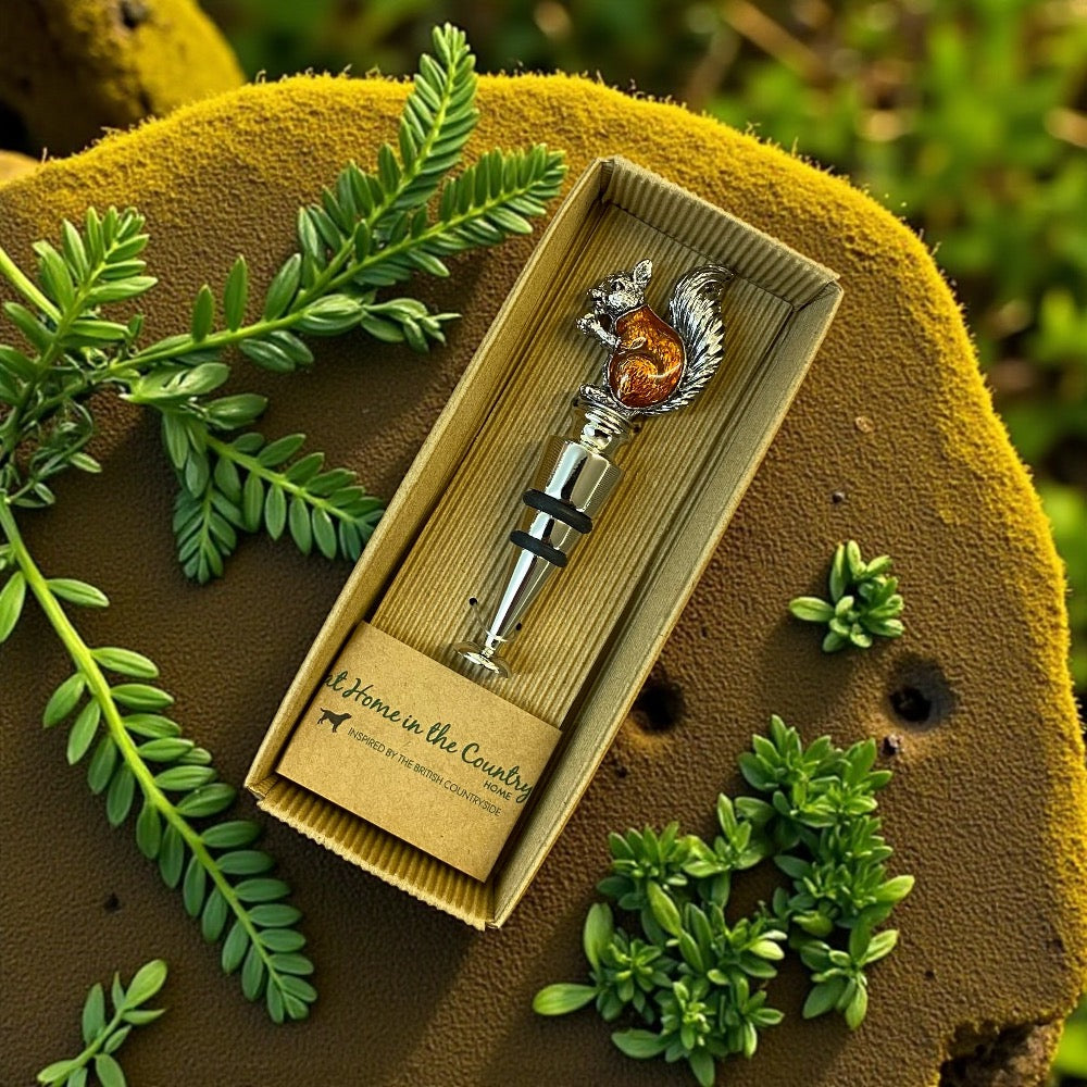 Enamel Squirrel Bottle Stopper