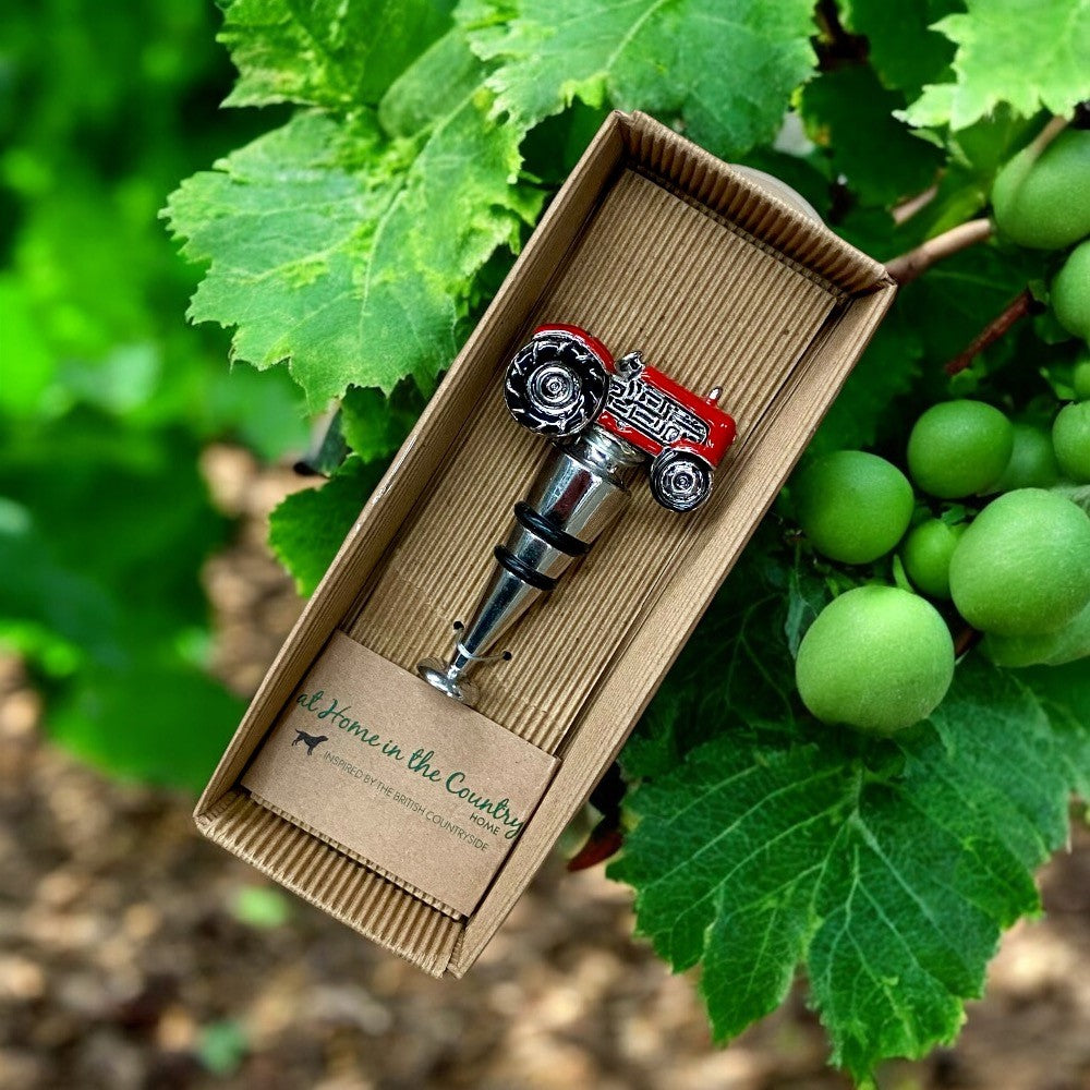 Massey Red Tractor Bottle Stopper