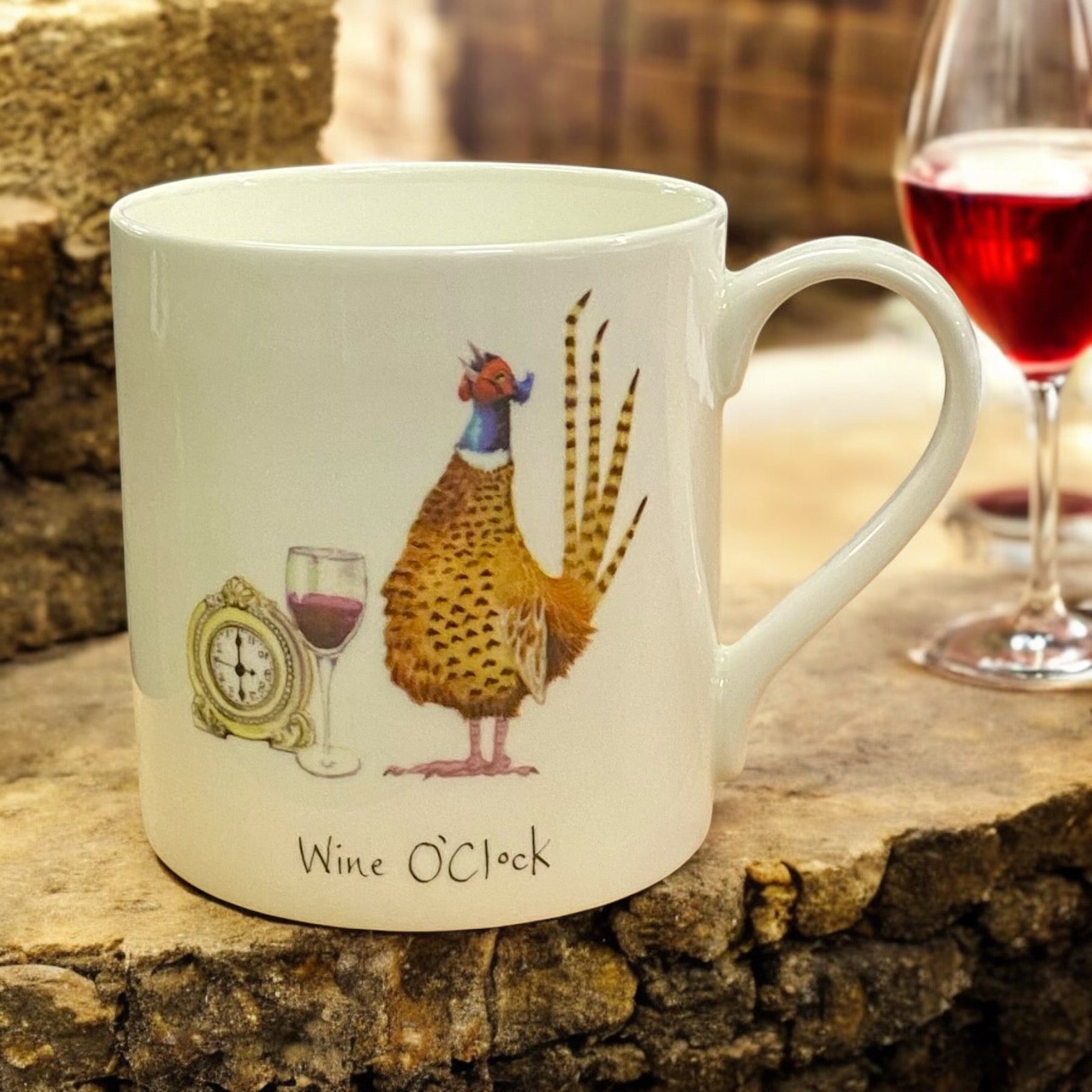 Wine O'Clock Fine Bone China Mug