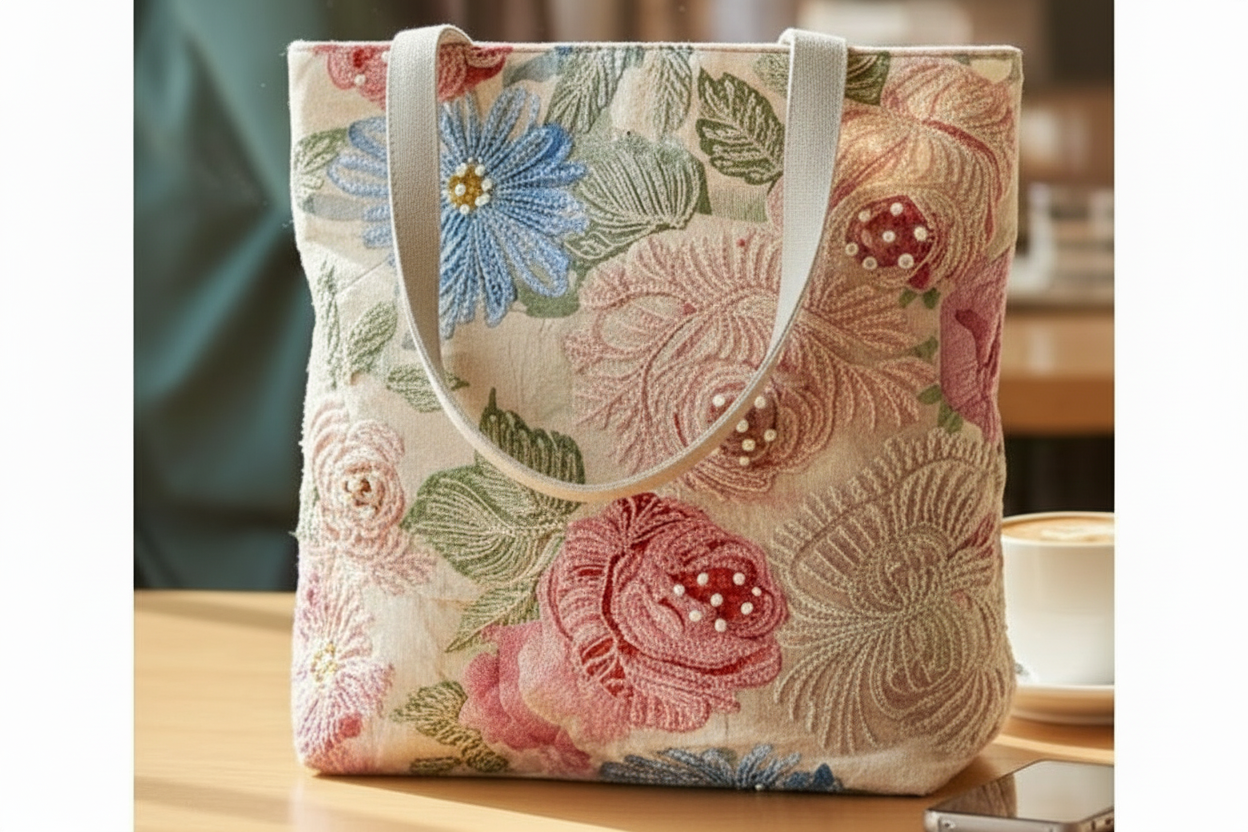 The Peonies & Roses Large Bag