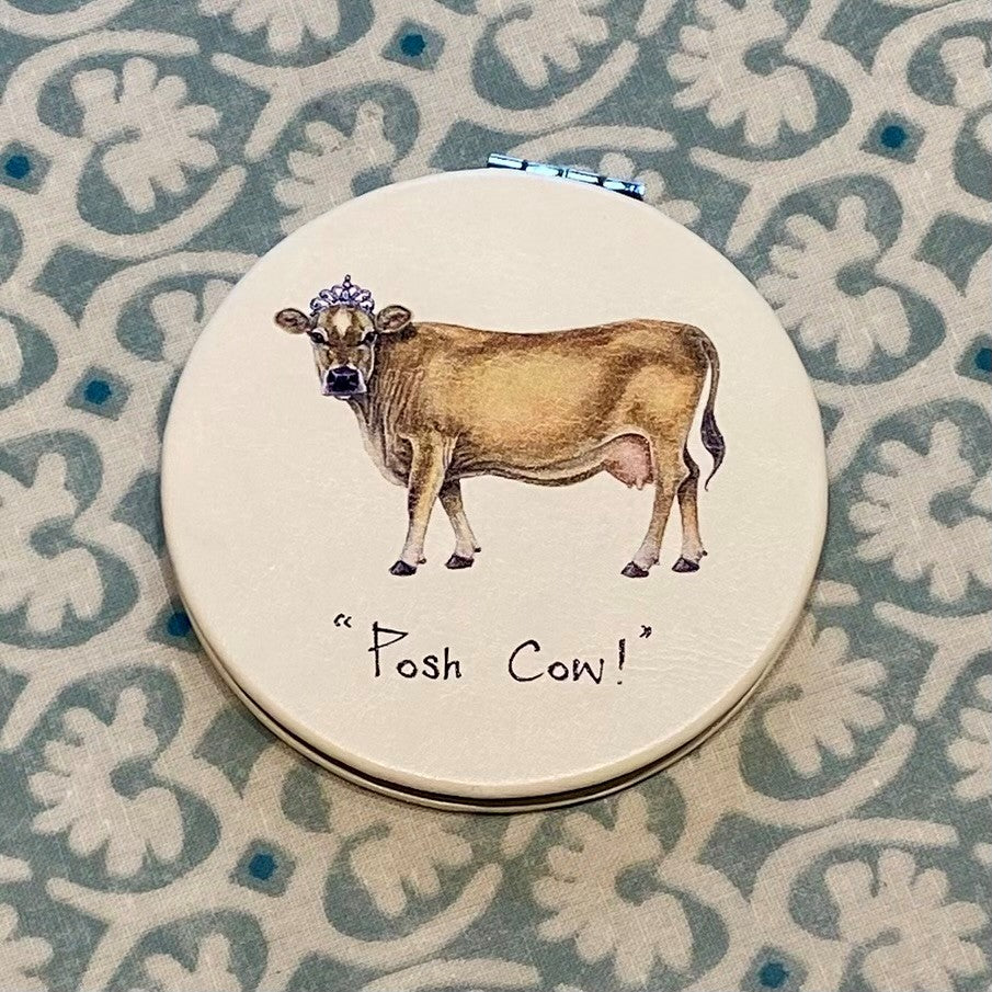 Posh Cow Compact Mirror