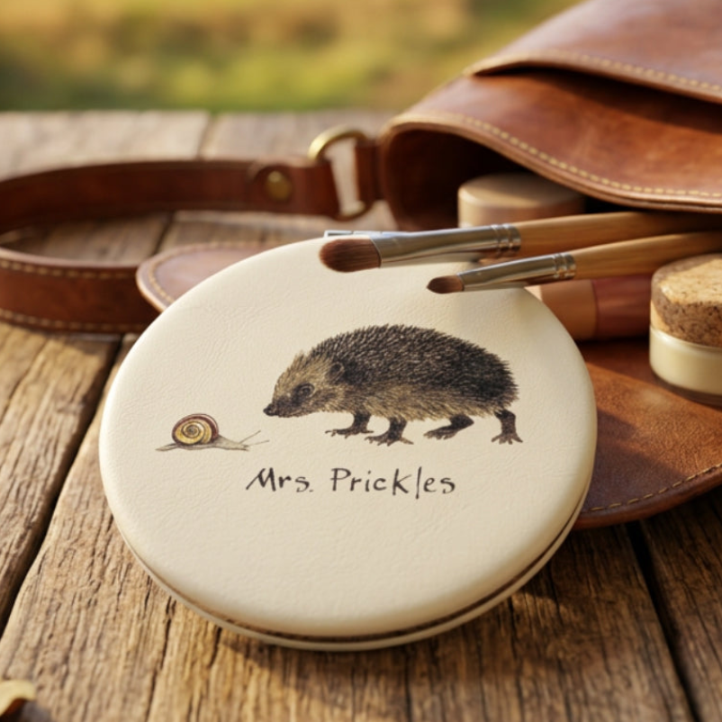 Mrs Prickles Hedgehog Compact Mirror