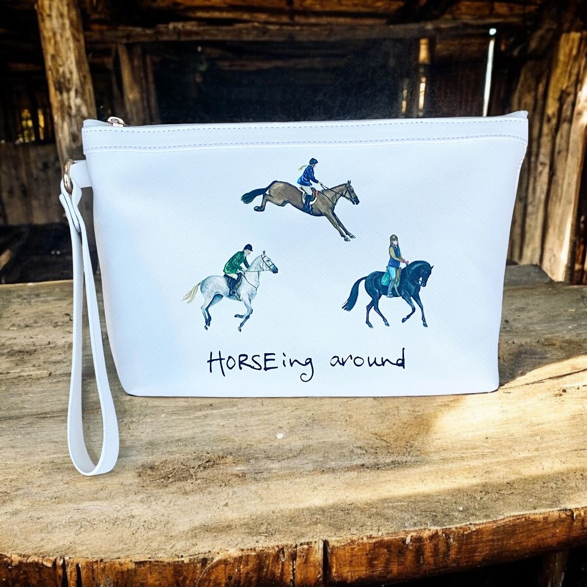"Horse'ing Around"  Make Up Bag
