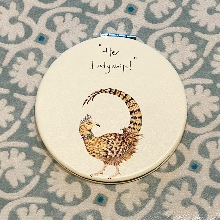 Her Ladyship Pheasant Compact Mirror