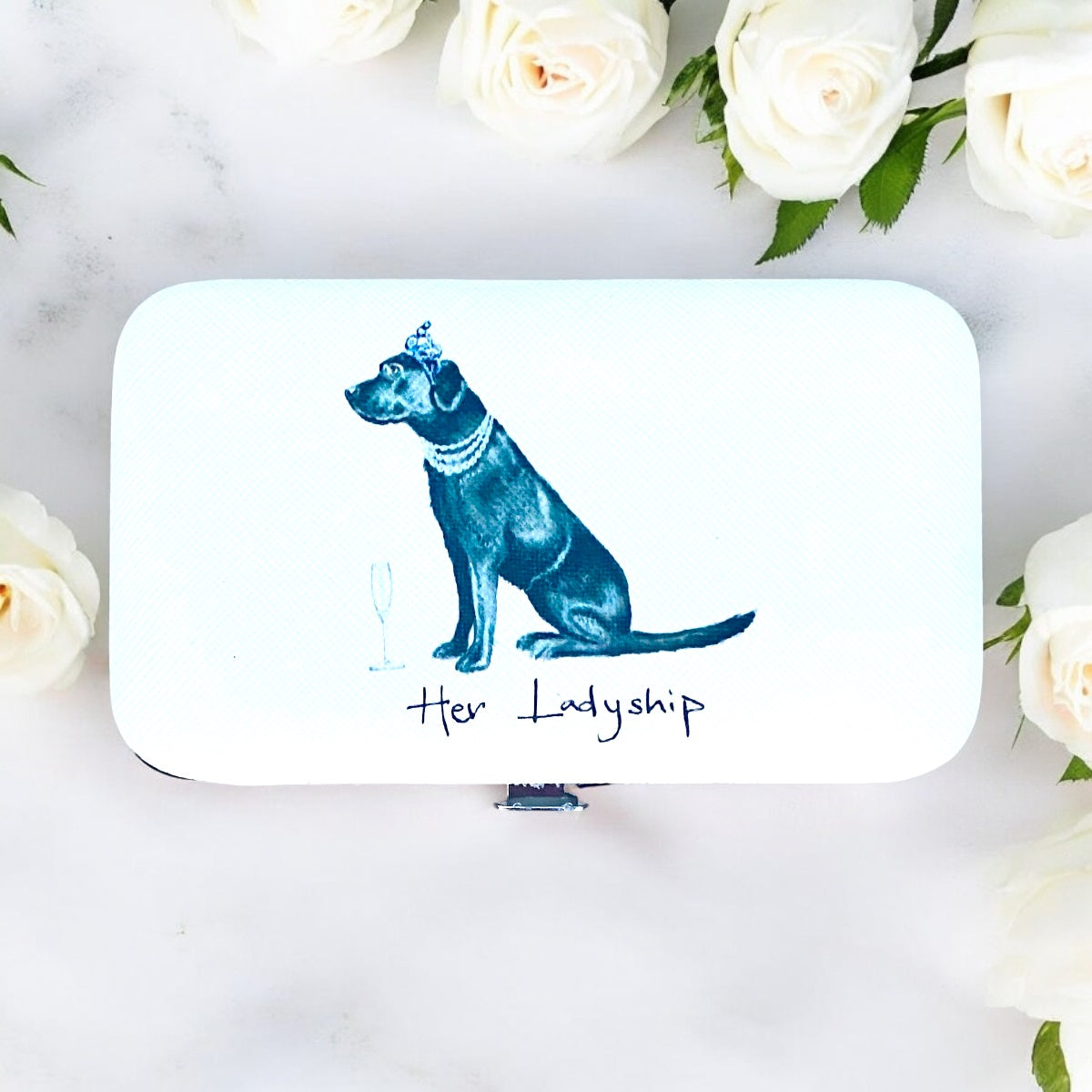 "Her Ladyship" Black Labrador Manicure Set