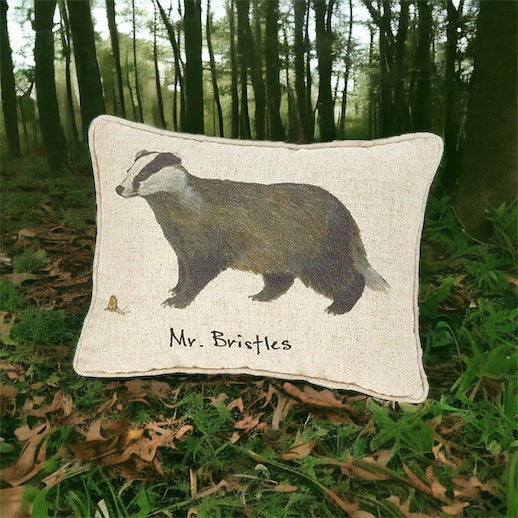 Mr Bristles Linen Mix Cushion