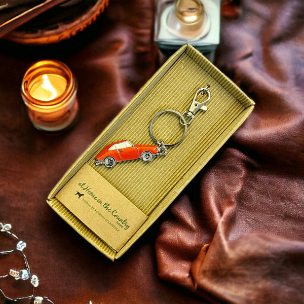 Classic Porsche 911 Sports Car Key Ring 