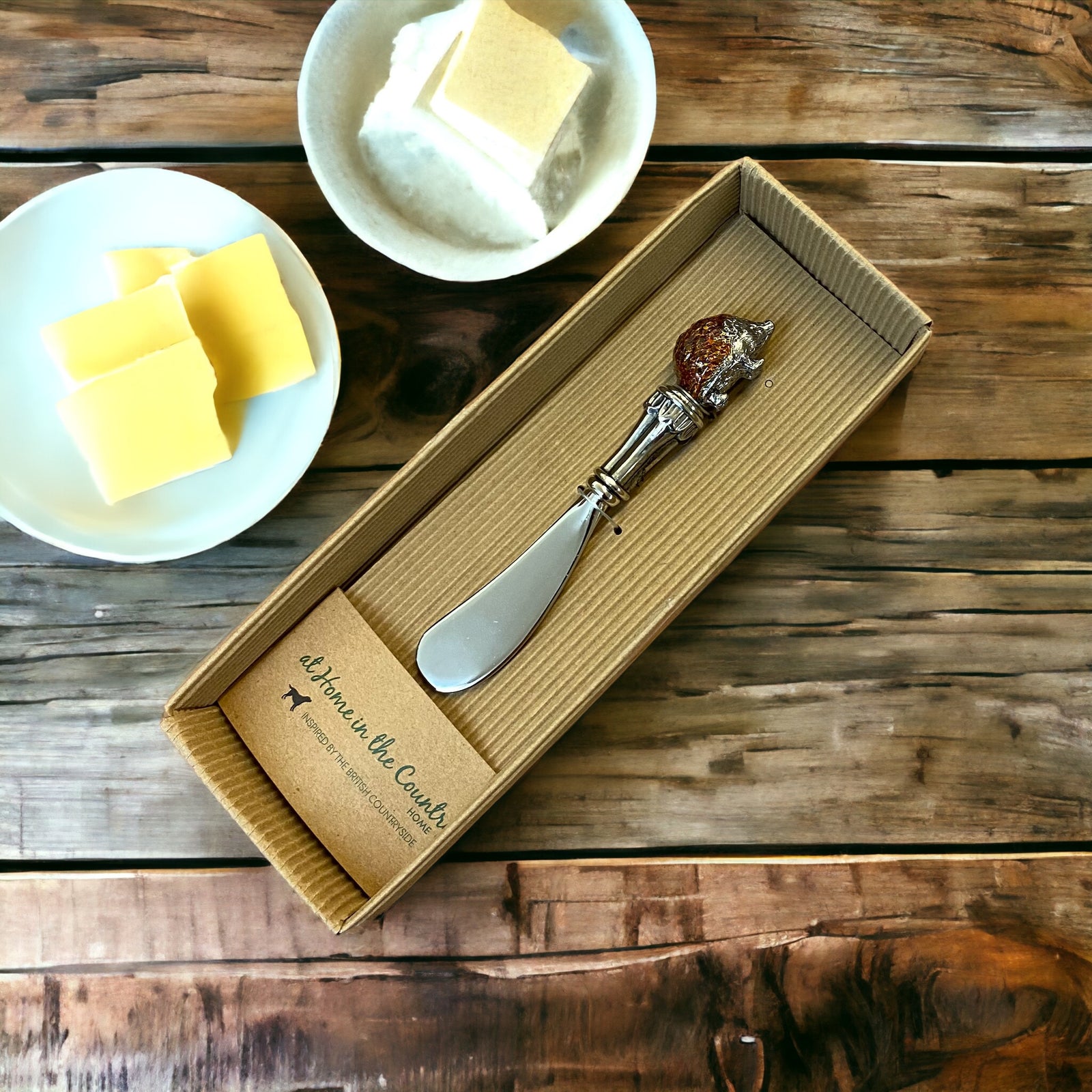 Enamel Hedgehog Butter Pate Spreader