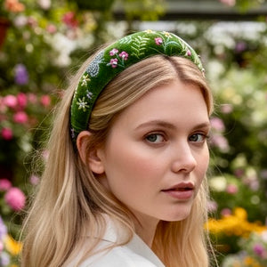 The Apple Green with Butterflies Headband