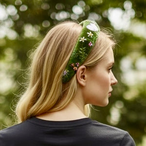The Apple Green with Butterflies Headband