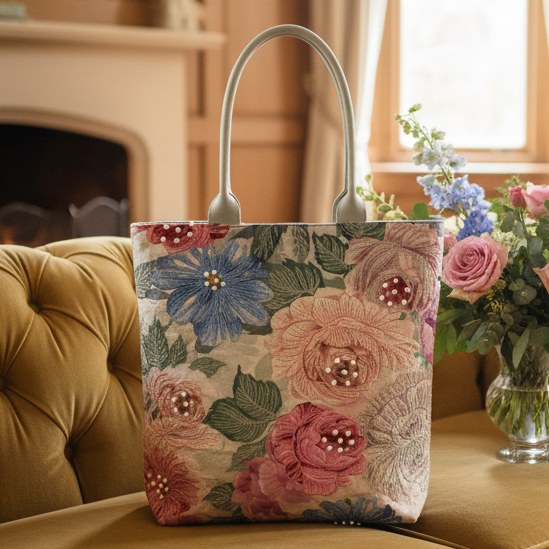 The Peonies & Roses Large Bag