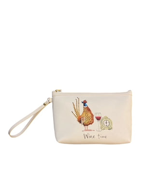 Pheasant 'Wine Time' Make Up Bag