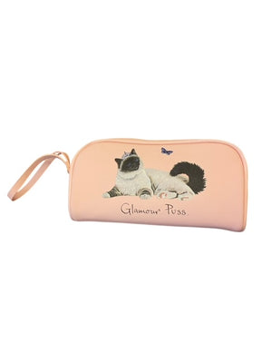 Cat 'Glamour Puss' Make Up Bag