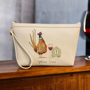 Pheasant 'Wine Time' Make Up Bag