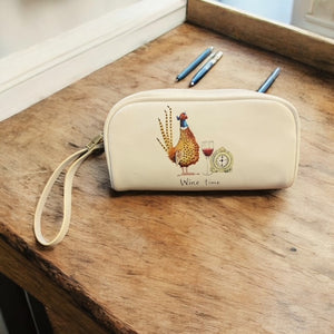 Pheasant 'Wine Time' Make Up Bag