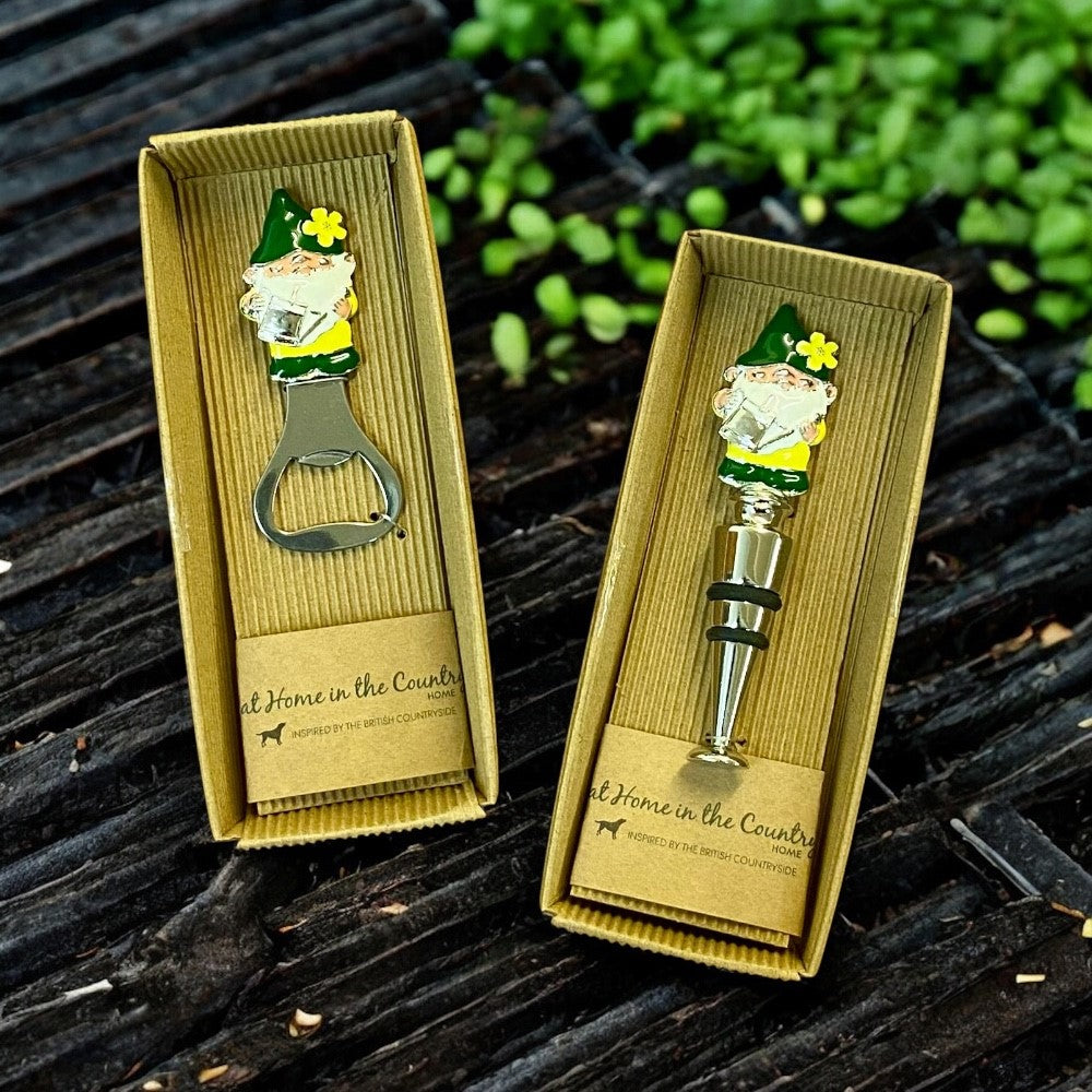 A Pair of 'Nobby' the Gnomes Bottle Opener & Stopper