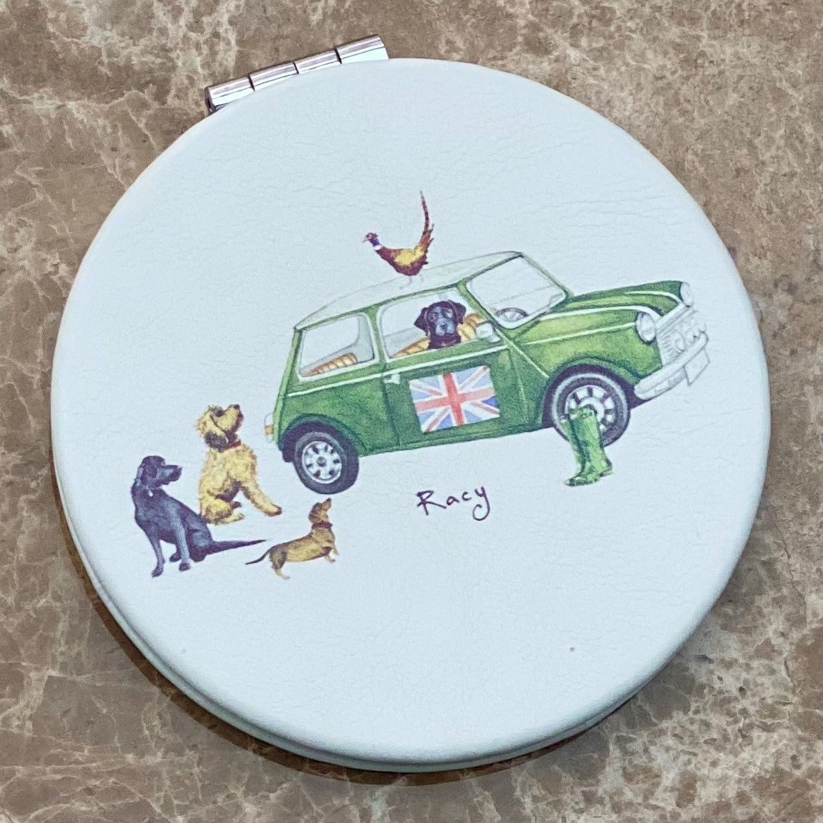 Mini with Pheasants Compact Mirror