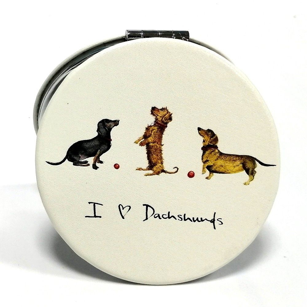 I love Dachshunds Compact Mirror