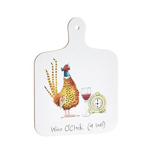 "Wine O'Clock" Pheasant Chopping Board