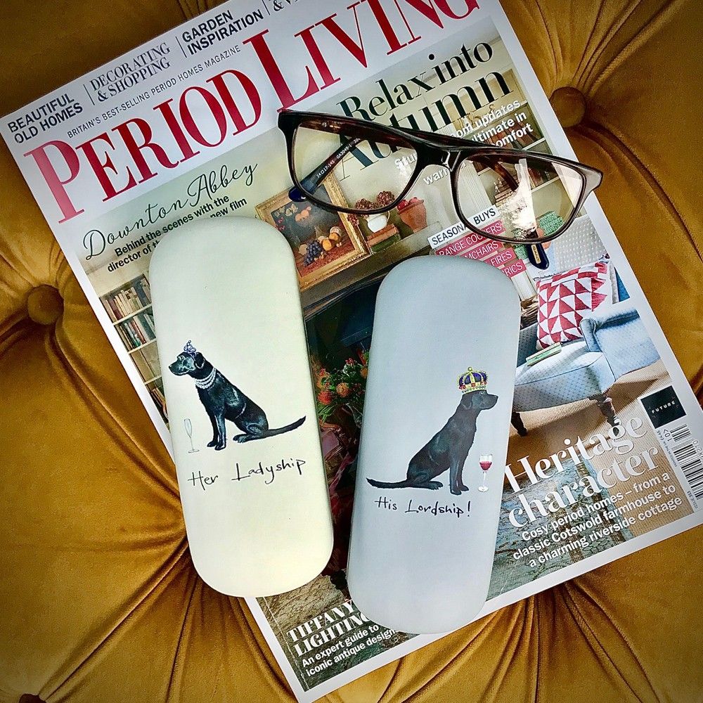 His Lordship and Her Ladyship (Labrador) Glasses Case Set
