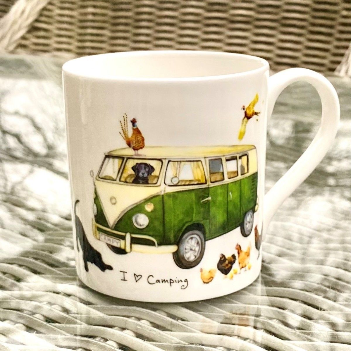 "I LOVE Camping" Campervan Mug