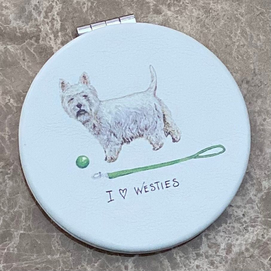 I (Heart) Westies Compact Mirror