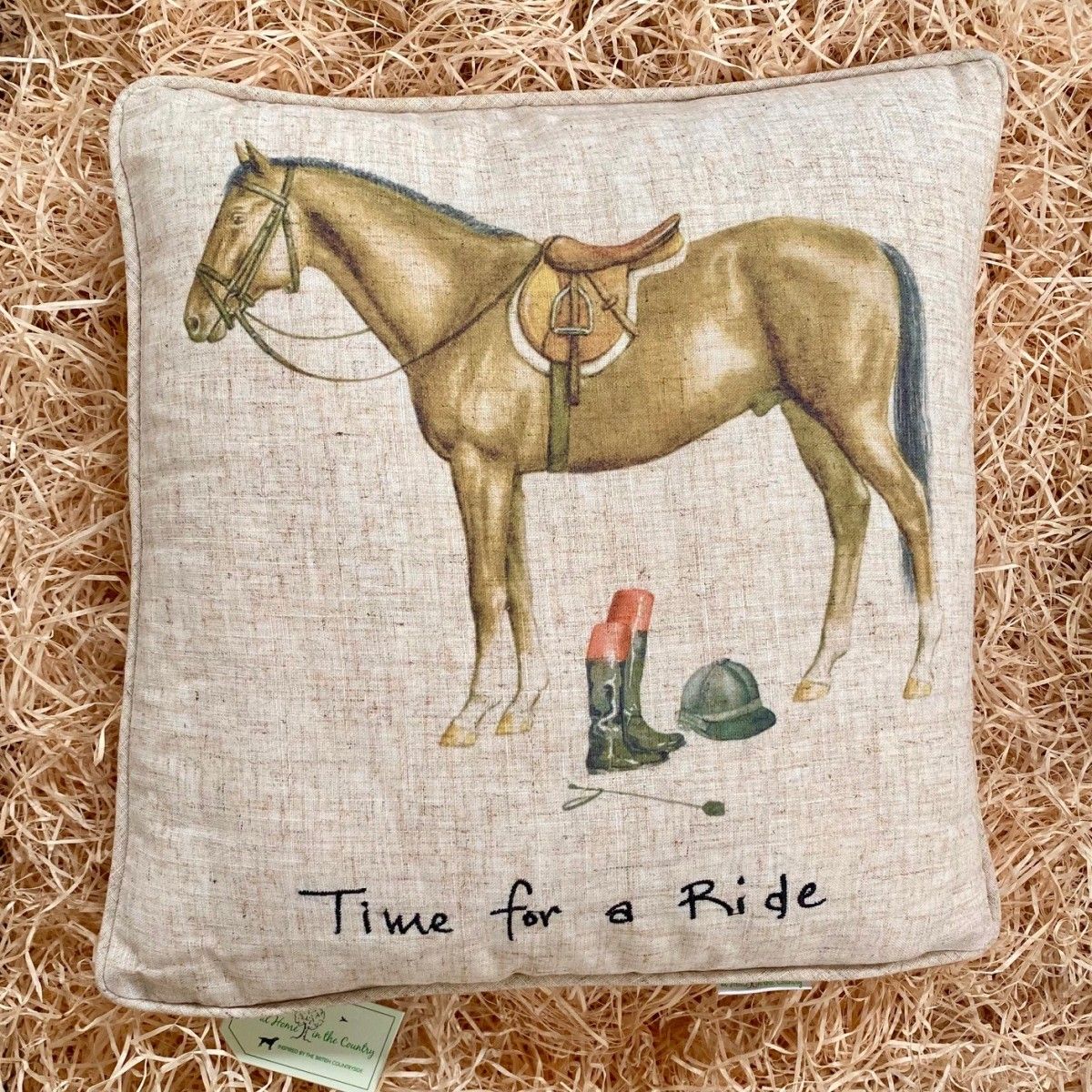 Large Time for a Ride Cushion