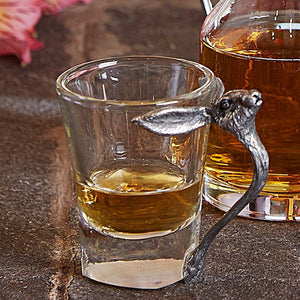 Hare Head Handle Shot Glass