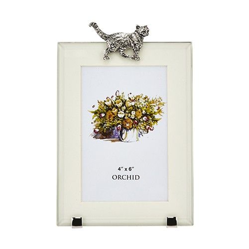 Walking Cat Rectangle Photo Frame